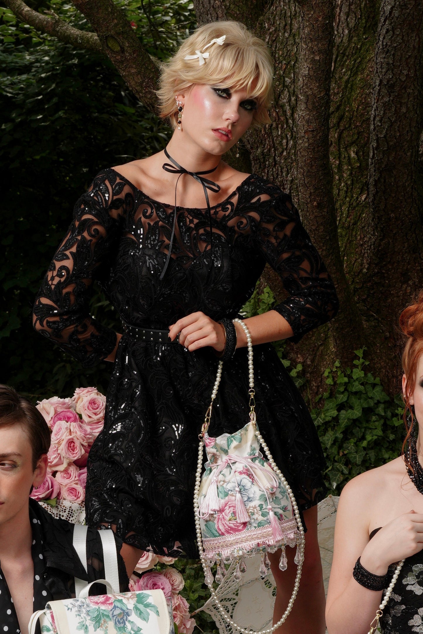 The Garden at Midnight Reticule Bag