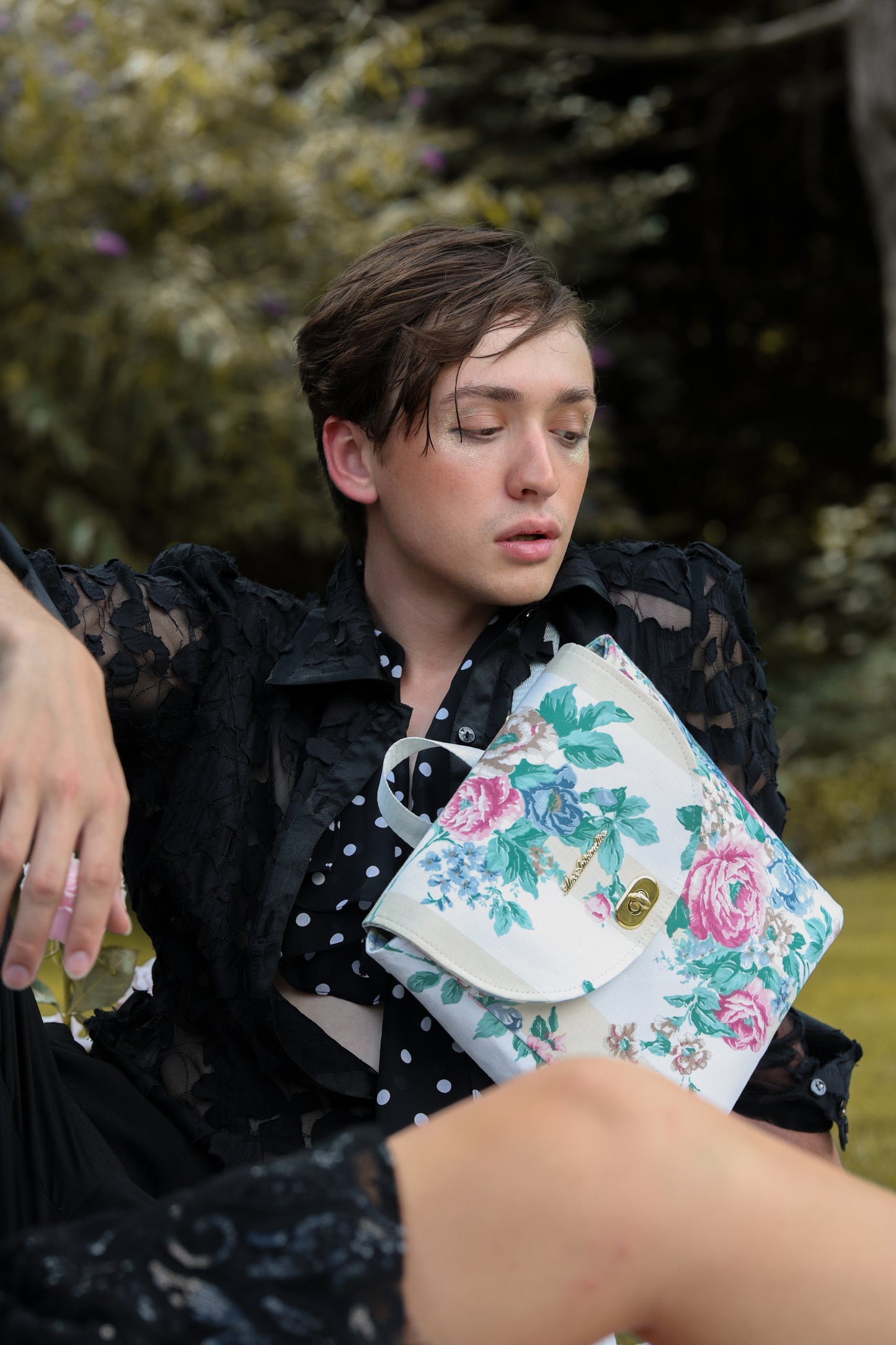 The Garden at Midnight Rococo Book Bag
