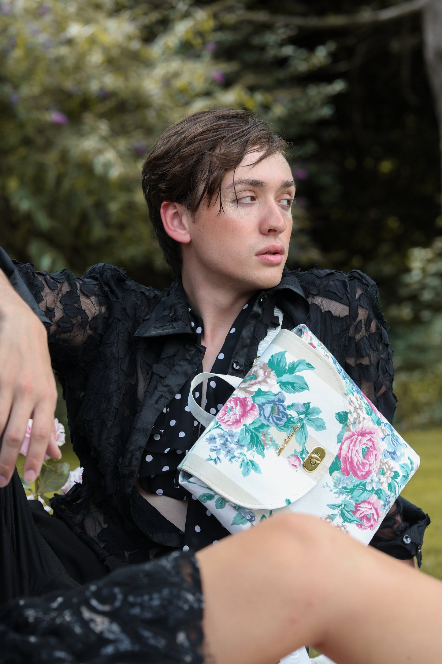 The Garden at Midnight Rococo Book Bag