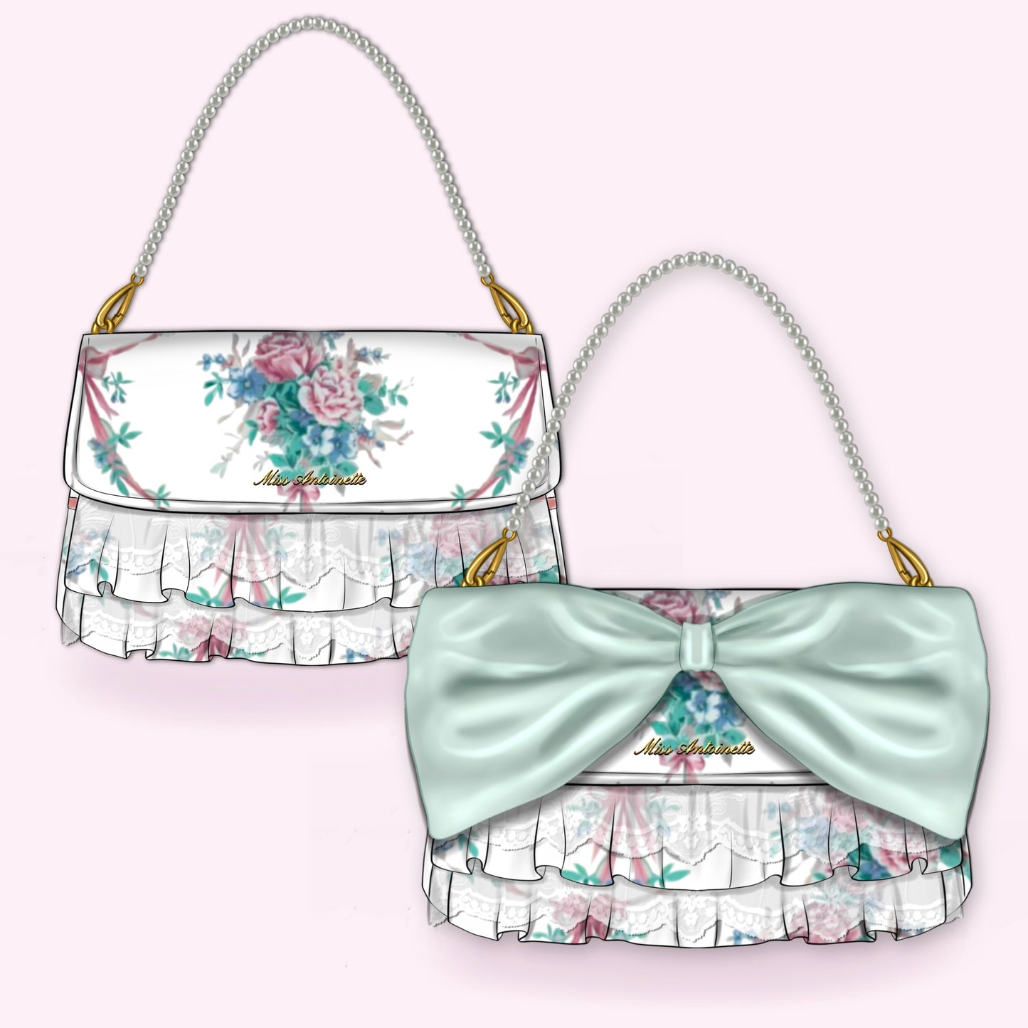 The Bleu Rococo Bag